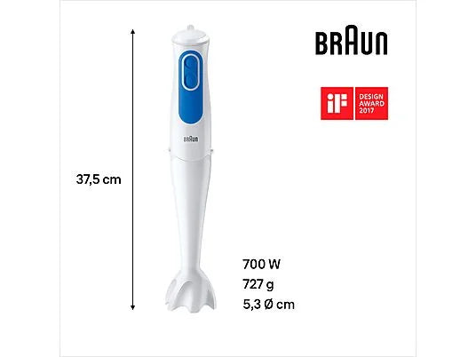 Braun MultiQuick 3 Hand Blender Omelette Chop | MQ3025WH