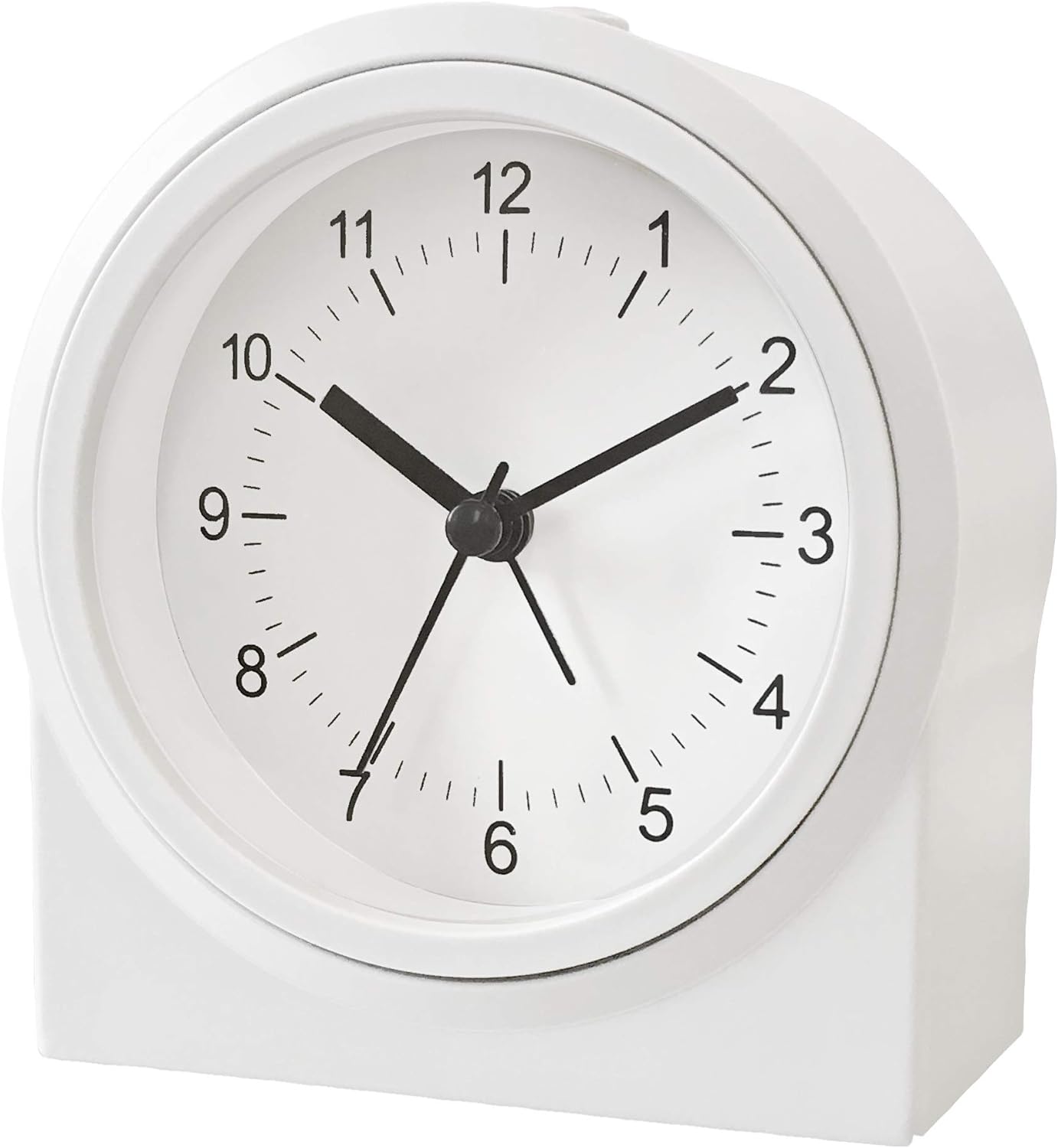Acctim Archer Non-ticking Sweep Alarm Clock | White