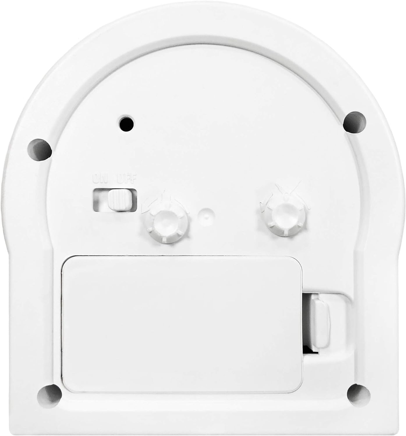 Acctim Archer Non-ticking Sweep Alarm Clock | White