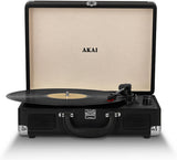 Akai Bluetooth Rechargeable Turntable in Briefcase Style -A60011N