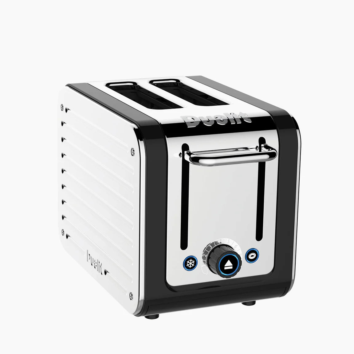 Dualit Architect 2 Slice Toaster Black Body & Stainless Steel Panels - 26525