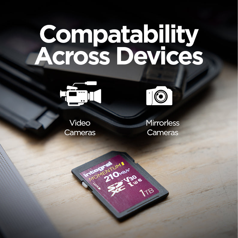Integral Momentum I – 256GB SD Card 210MB/s SDXC V30 U3