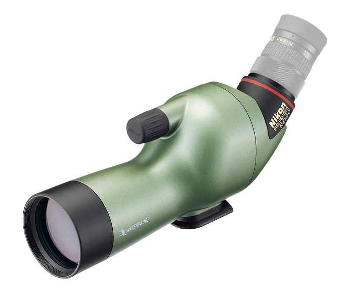 Nikon ED50 Angled Fieldscope | Pearlescent Green + Nikon 40x/60x/75x Wide DS Fieldscope Eyepiece