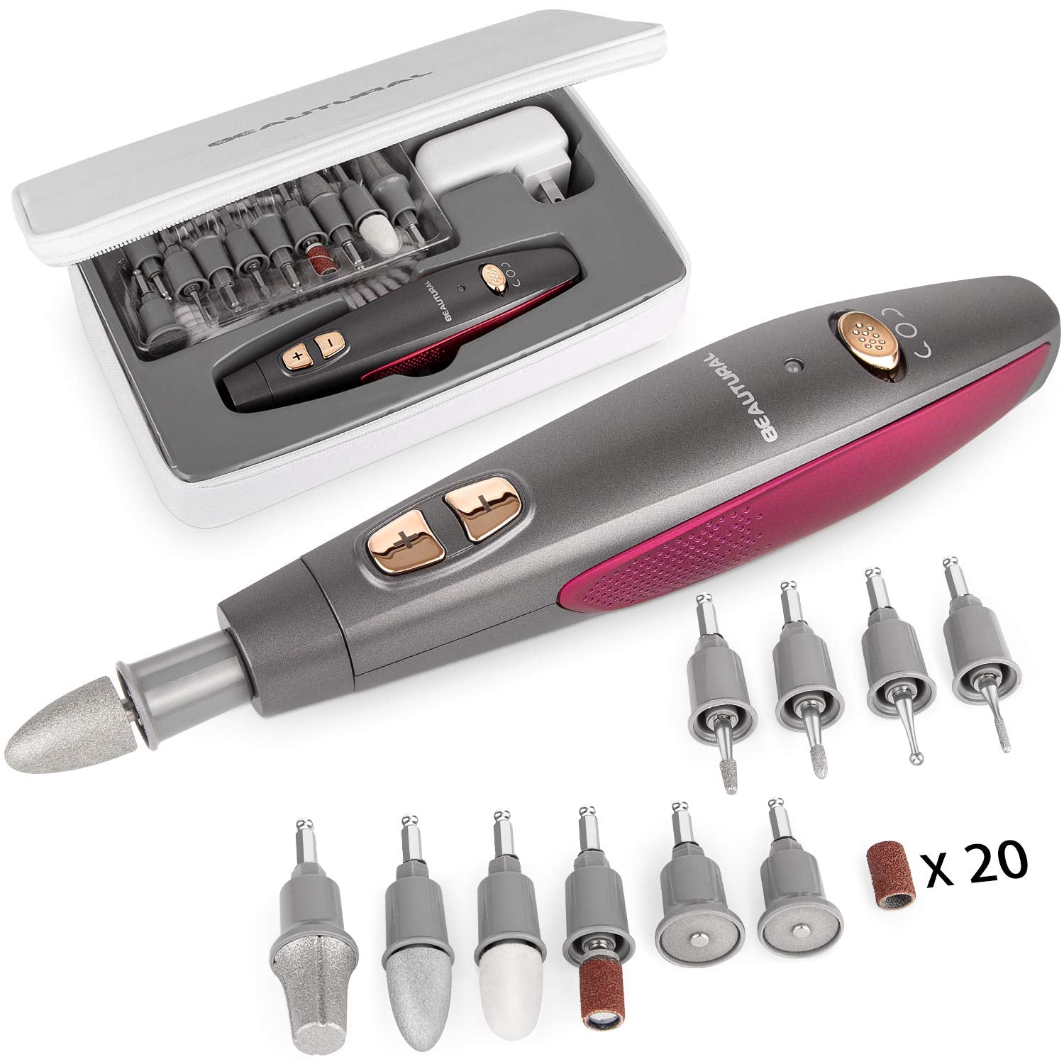 BEAUTURAL Professional Manicure and Pedicure Kit - HC-383