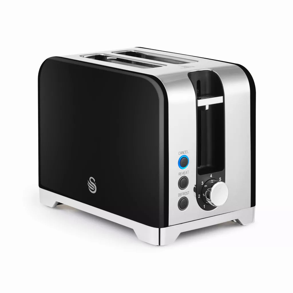 Swan Solace 2 Slice Stainless Steel Toaster