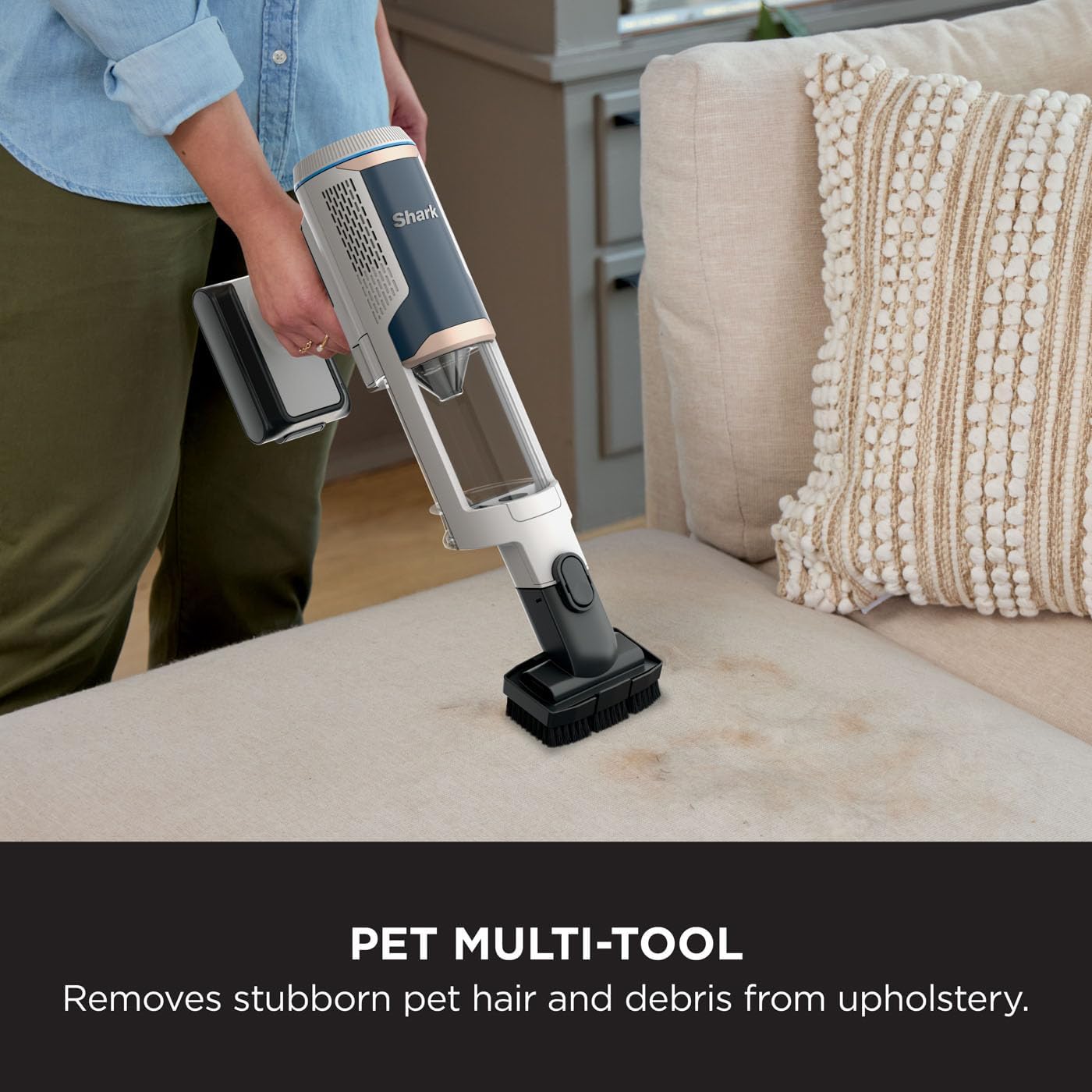 Shark Cordless Stick Vacuum with Auto Empty System - BU3521UK