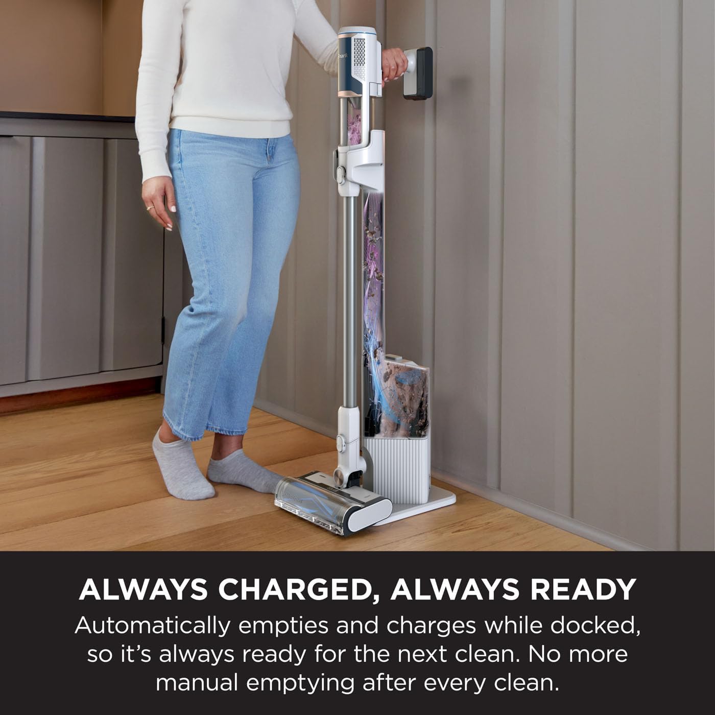 Shark Cordless Stick Vacuum with Auto Empty System - BU3521UK
