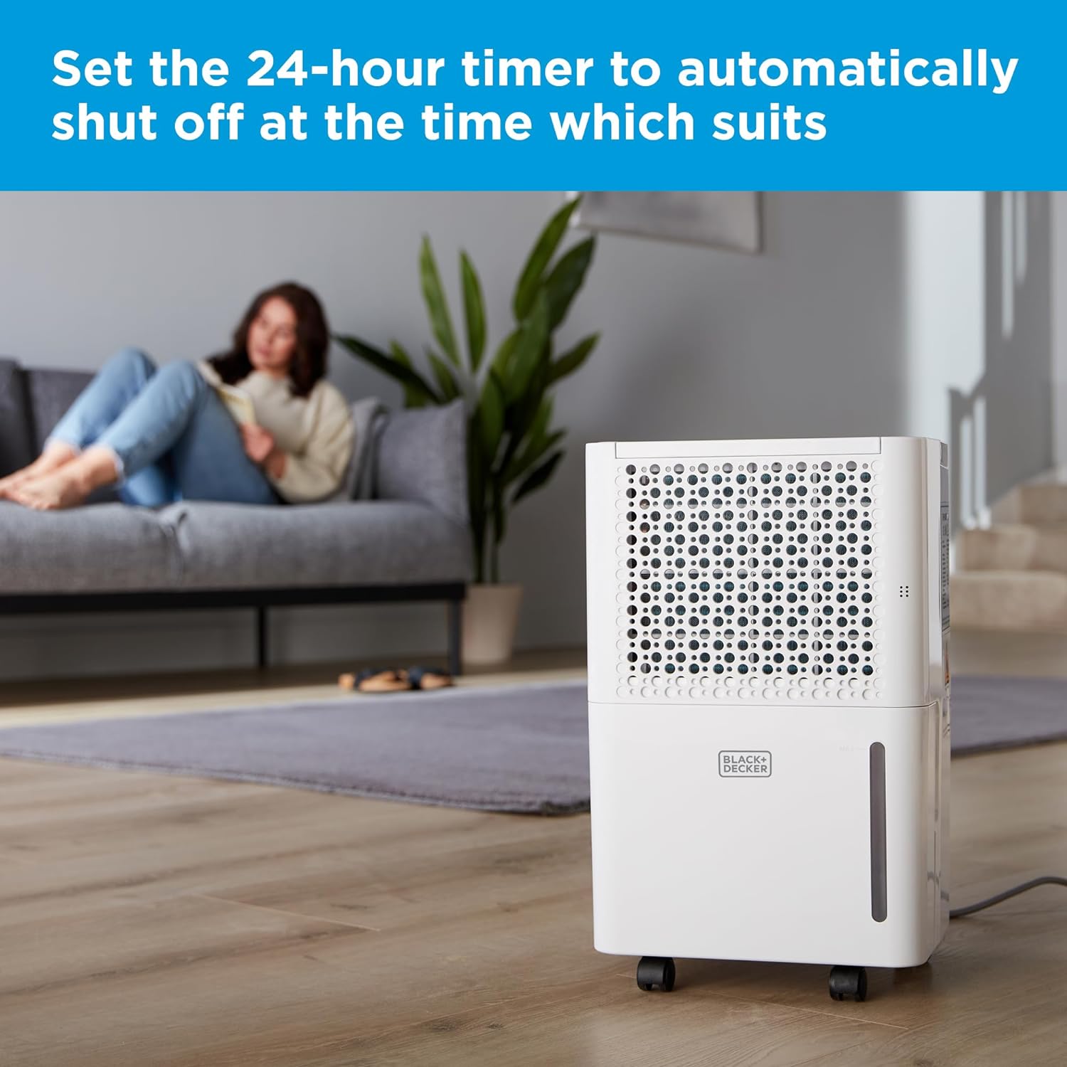 Black+Decker 12L Per Day Smart Dehumidifier & Ionizer - BXEH60016GB