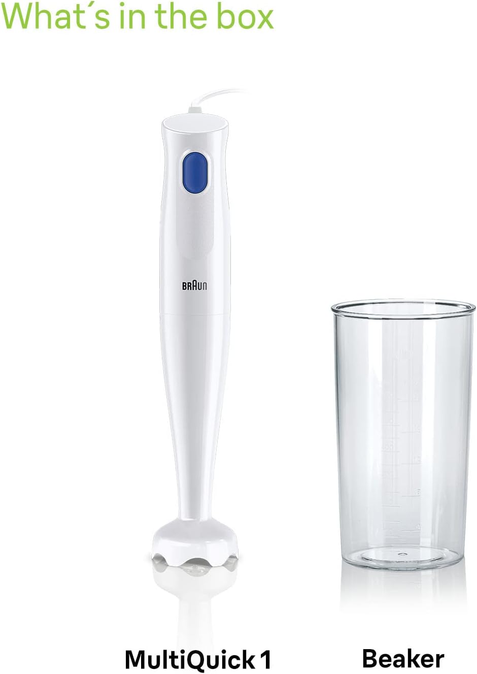 Braun MultiQuick 1 Hand Blender - MQ 10.001P WH
