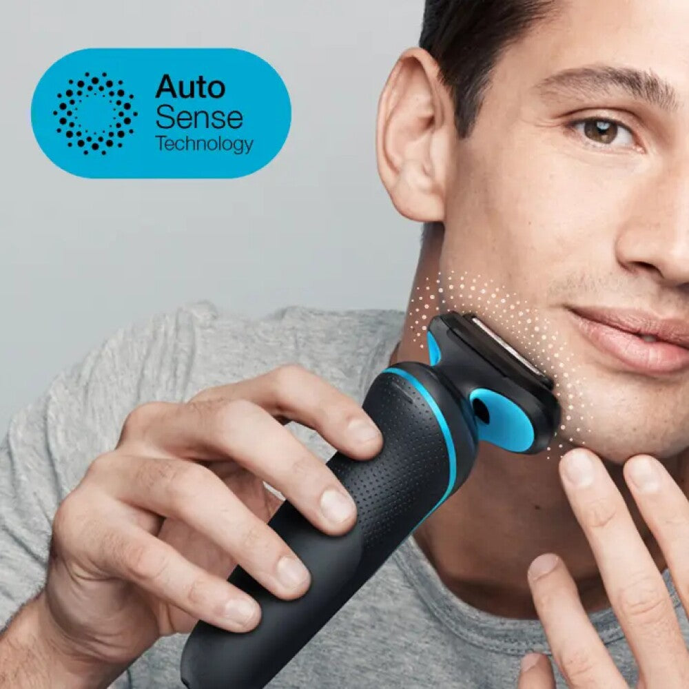 Braun Series 5 Wet & Dry shaver Black/Blue - 51-M1000s