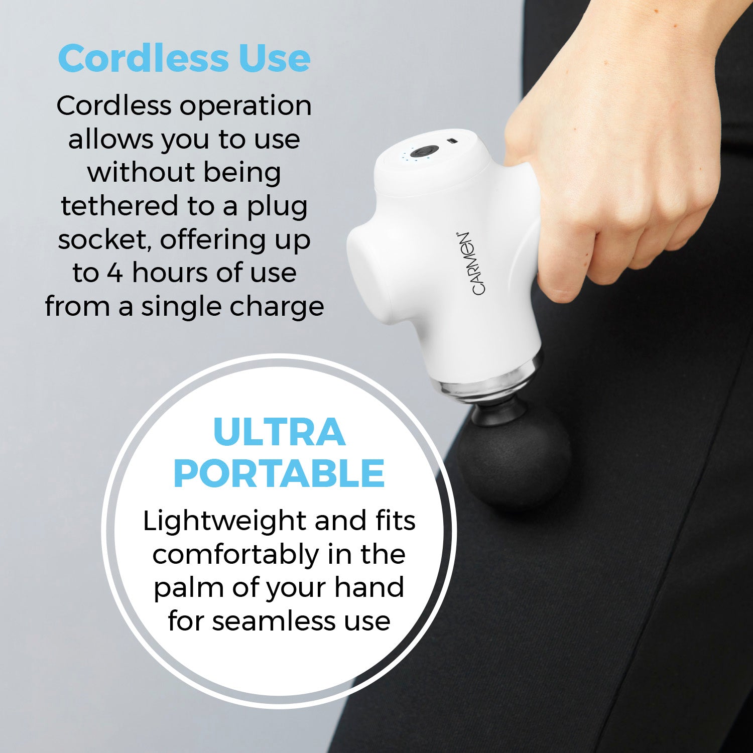 Carmen Massage Mini Portable Massage Gun | C82020