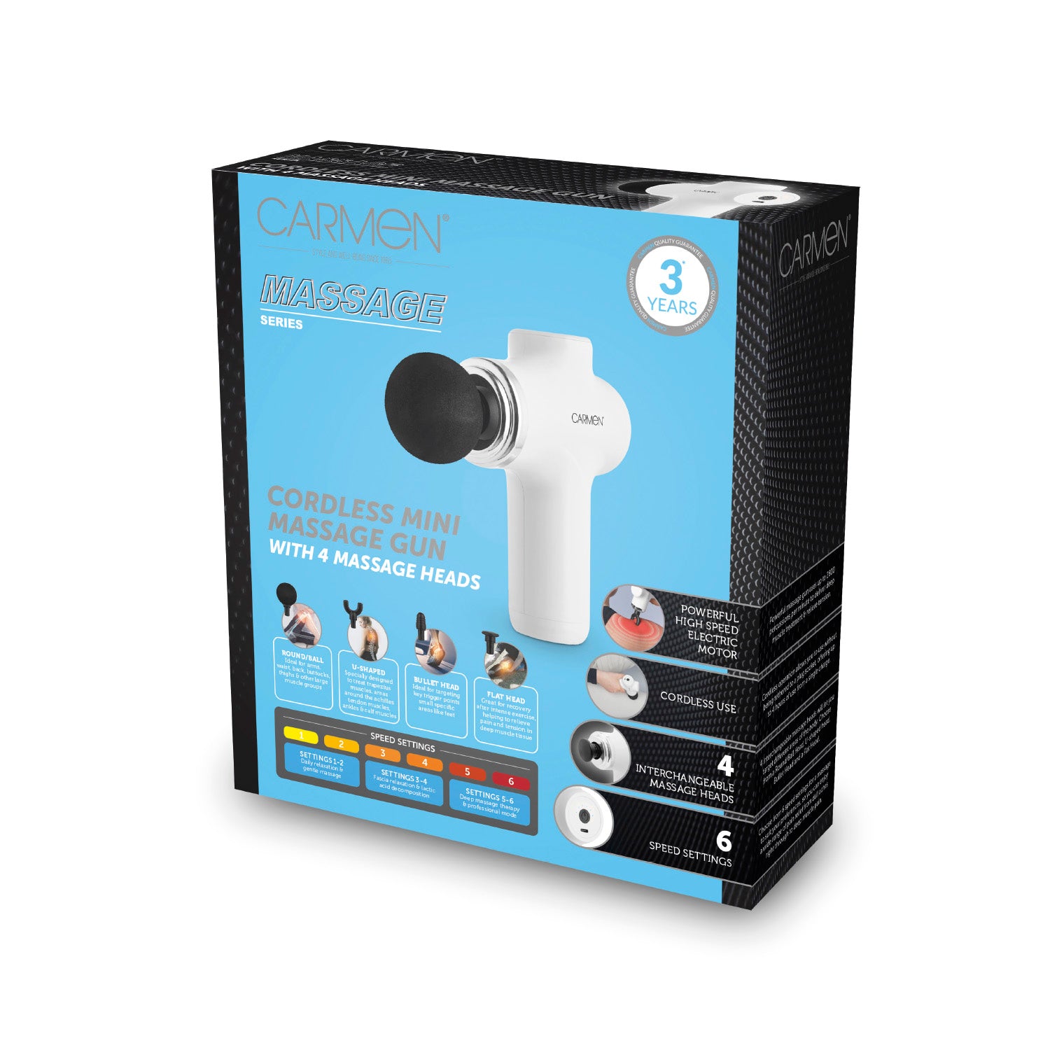 Carmen Massage Mini Portable Massage Gun | C82020