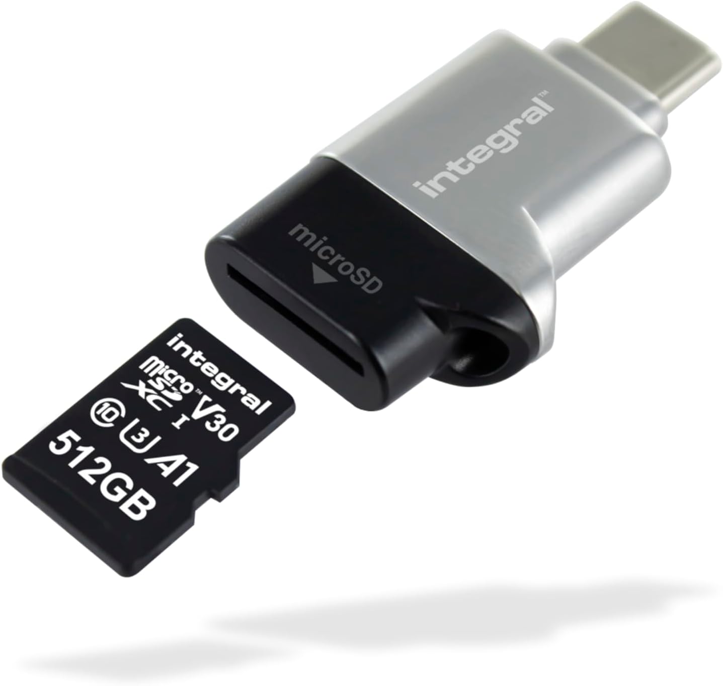 Integral Micro SD USB3.0/USB-C Type-C OTG Memory Card Reader Adapter