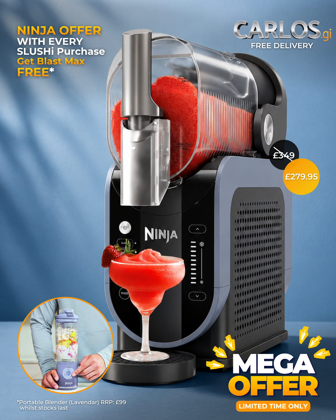 Máquina para hacer bebidas heladas Ninja SLUSHi - FS301UK