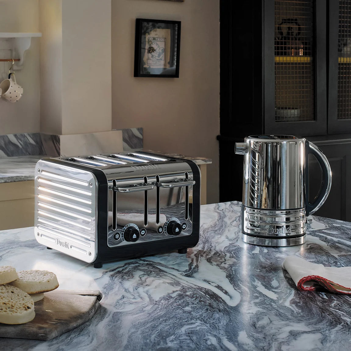 Dualit Architect Kettle 1.5L -  Black body with stainless steel panels