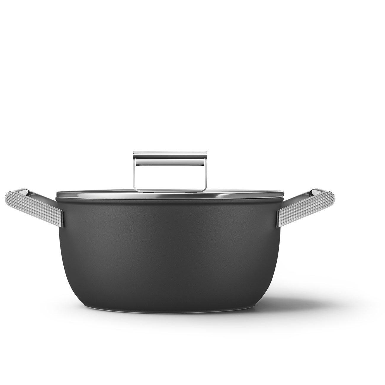 Smeg Non-stick Casserole Dish 24cm With Lid and 2 Handles