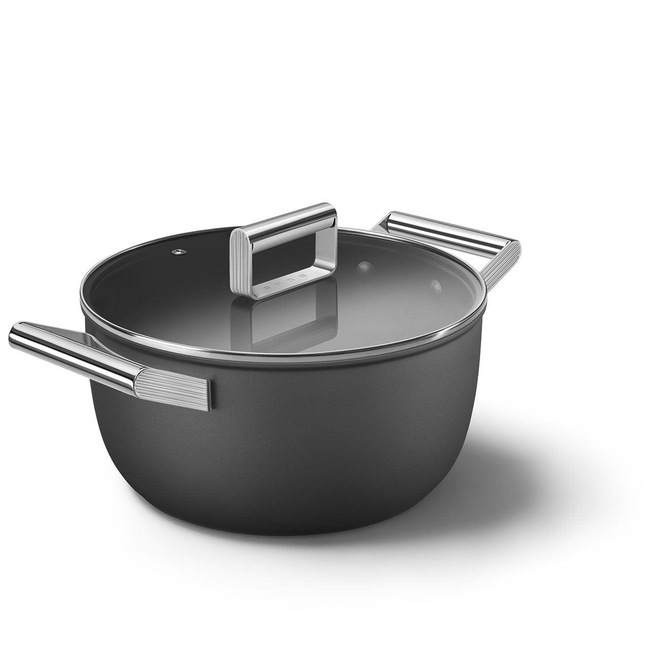 Smeg Non-stick Casserole Dish 24cm With Lid and 2 Handles