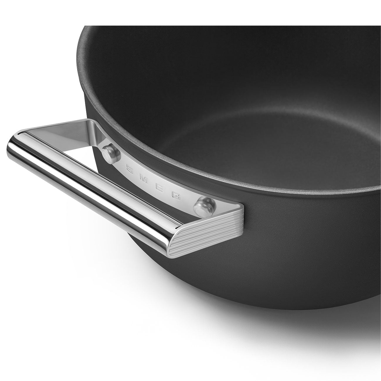 Smeg Non-stick Casserole Dish 24cm With Lid and 2 Handles