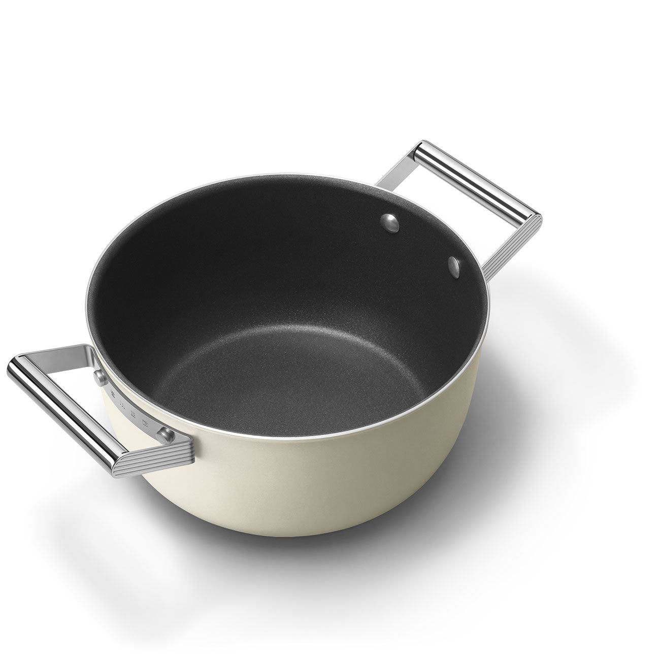 Smeg Non-stick Casserole Dish 24cm With Lid and 2 Handles