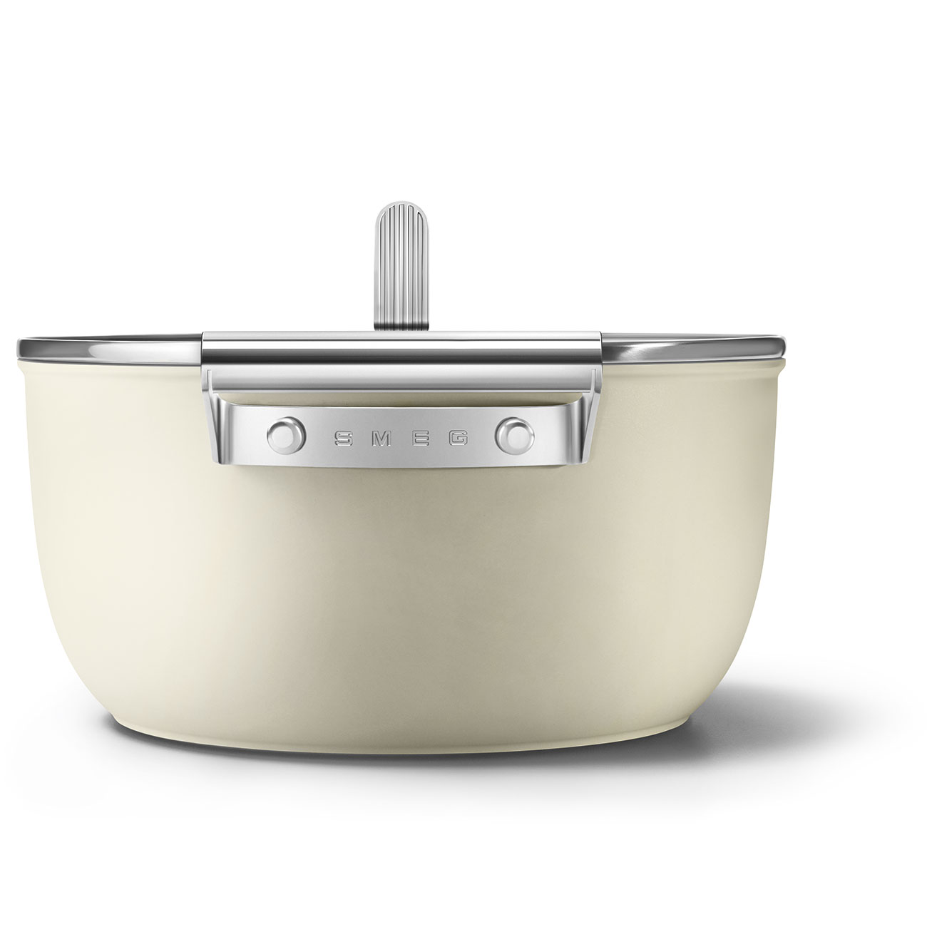 Smeg Non-stick Casserole Dish 24cm With Lid and 2 Handles