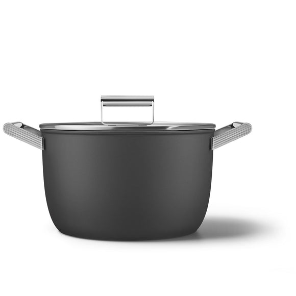 Smeg Non-stick Casserole Dish 26cm With Lid and 2 Handles