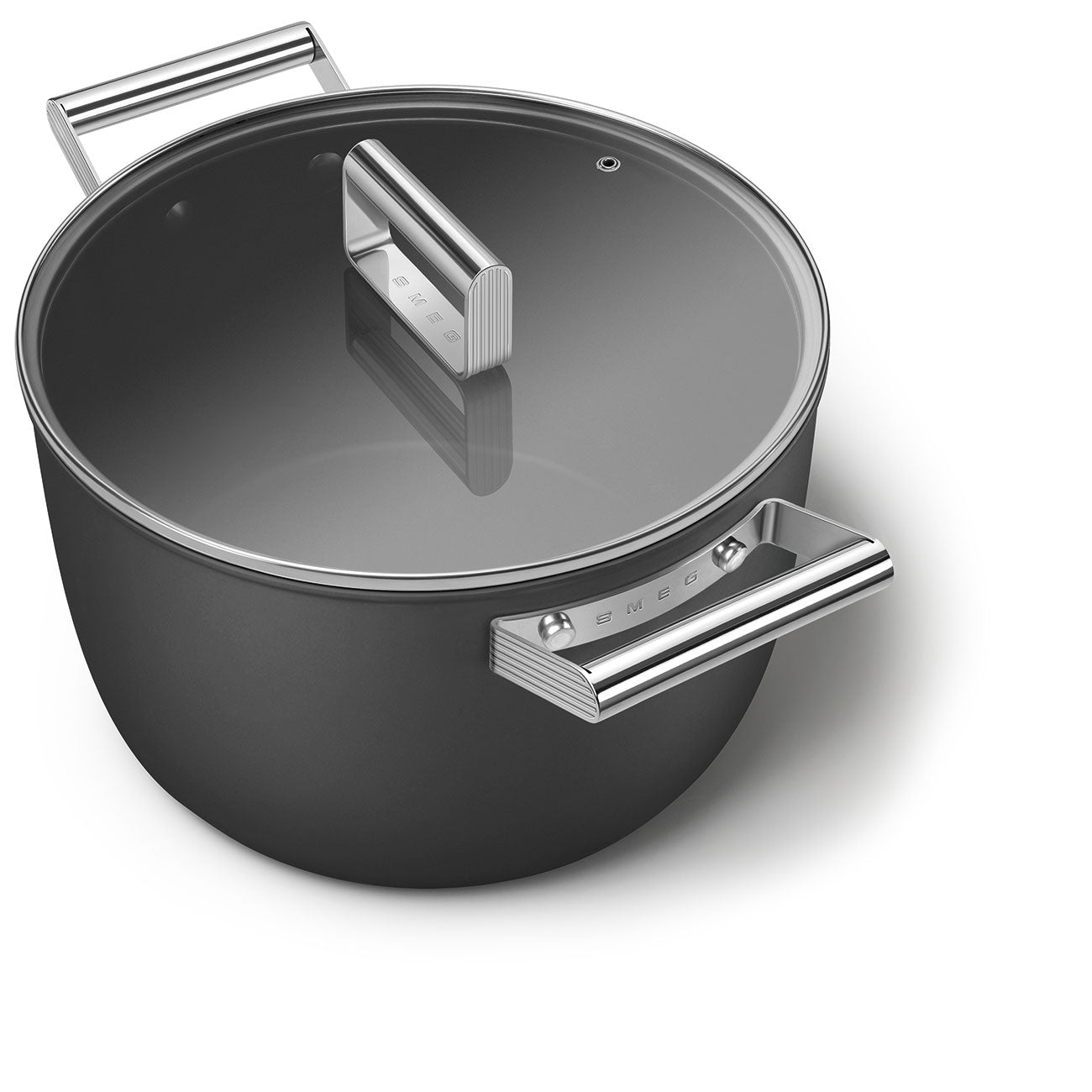 Smeg Non-stick Casserole Dish 26cm With Lid and 2 Handles