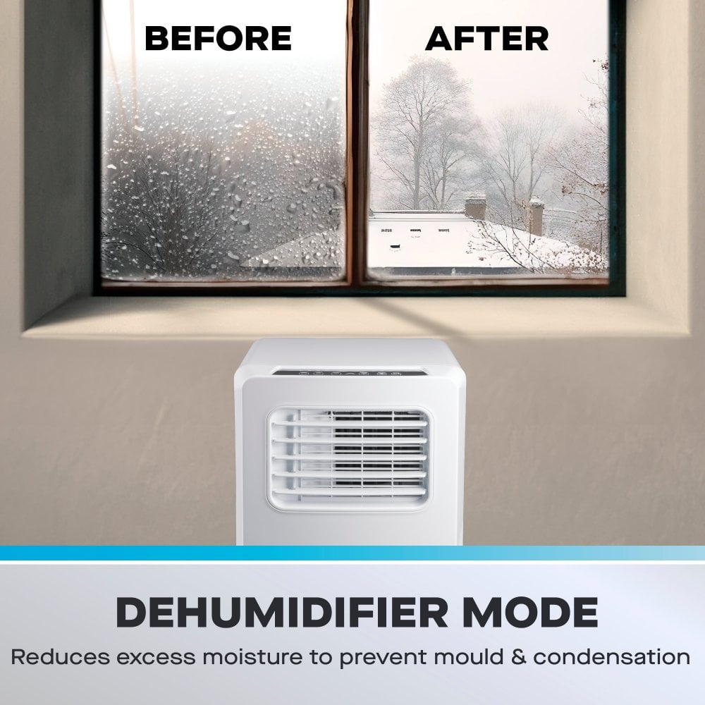 Daewoo 3-in-1 Smart Wi-Fi Portable Air Conditioner with Fan & Dehumidifier