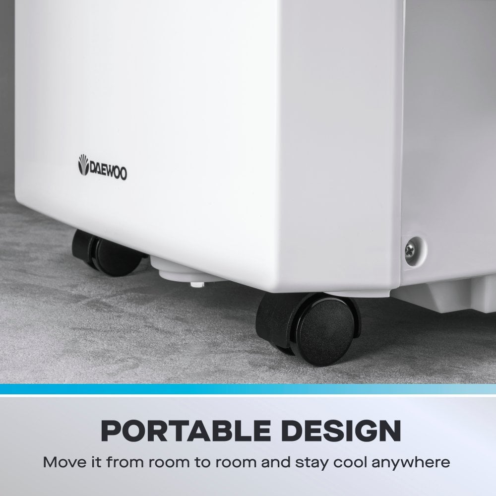 Daewoo 3-in-1 Smart Wi-Fi Portable Air Conditioner with Fan & Dehumidifier