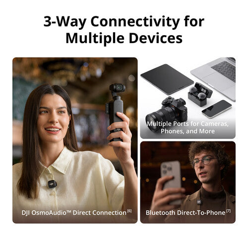 DJI Mic 3 Compact Wireless Microphone System/Recorder for Camera & Smartphone