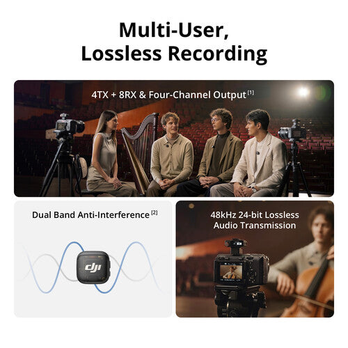 DJI Mic 3 Compact Wireless Microphone System/Recorder for Camera & Smartphone
