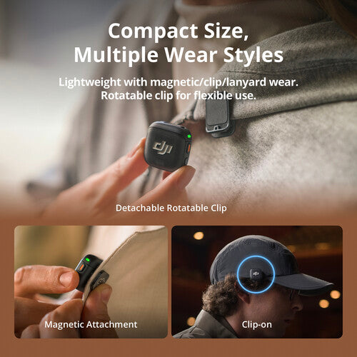 DJI Mic 3 Compact Wireless Microphone System/Recorder for Camera & Smartphone