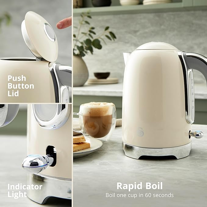 Swan Solace 1.7L SS Jug Kettle