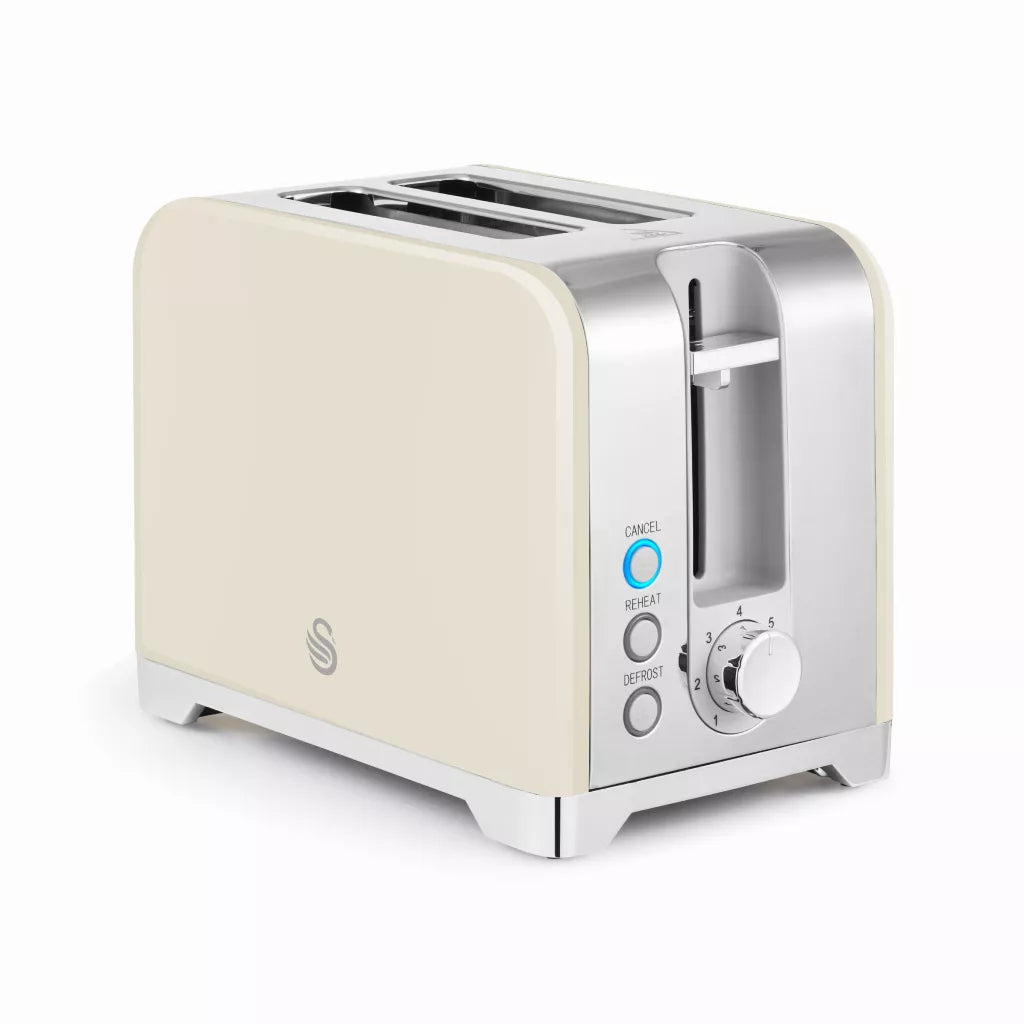 Swan Solace 2 Slice Stainless Steel Toaster