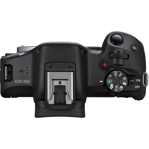 Kit de creación de contenido Canon EOS R50 con lente de 18-45 mm 