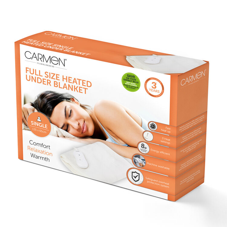 Carmen Full Size Single Heated Under Blanket - C81195