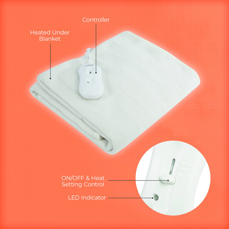Carmen Full Size Single Heated Under Blanket - C81195