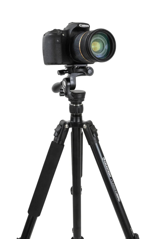 Trípode de acción rápida con cabezal panorámico e inclinable Hummingbird de Celestron 