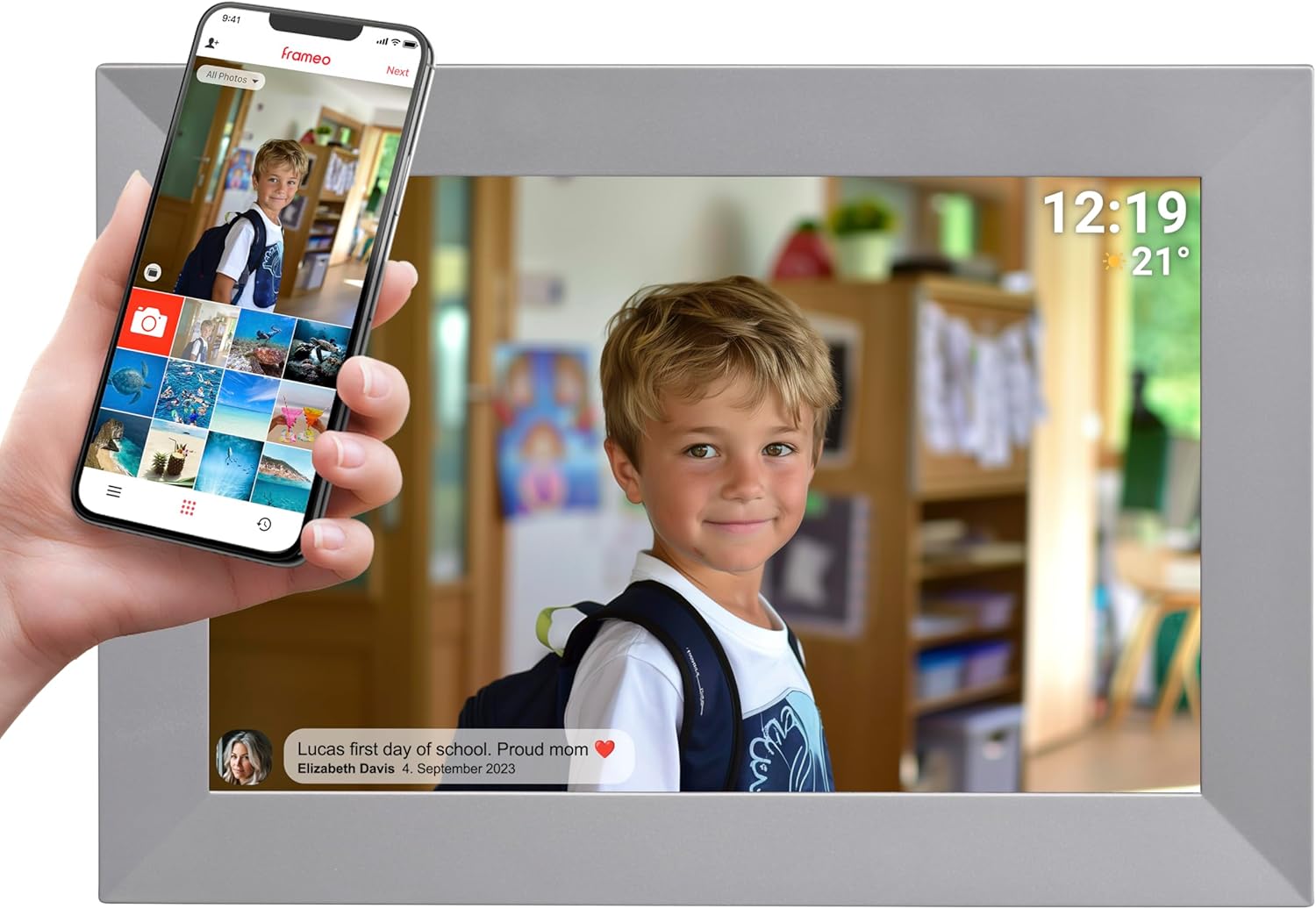 Denver FRAMEO 10.1” Digital Wi-Fi Photo Frame | PFF-1026