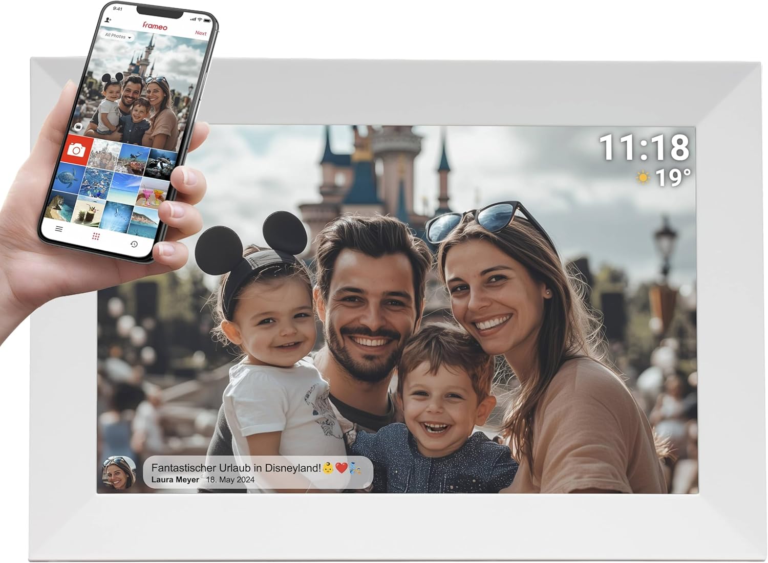 Denver FRAMEO 10.1” Digital Wi-Fi Photo Frame | PFF-1024MK2