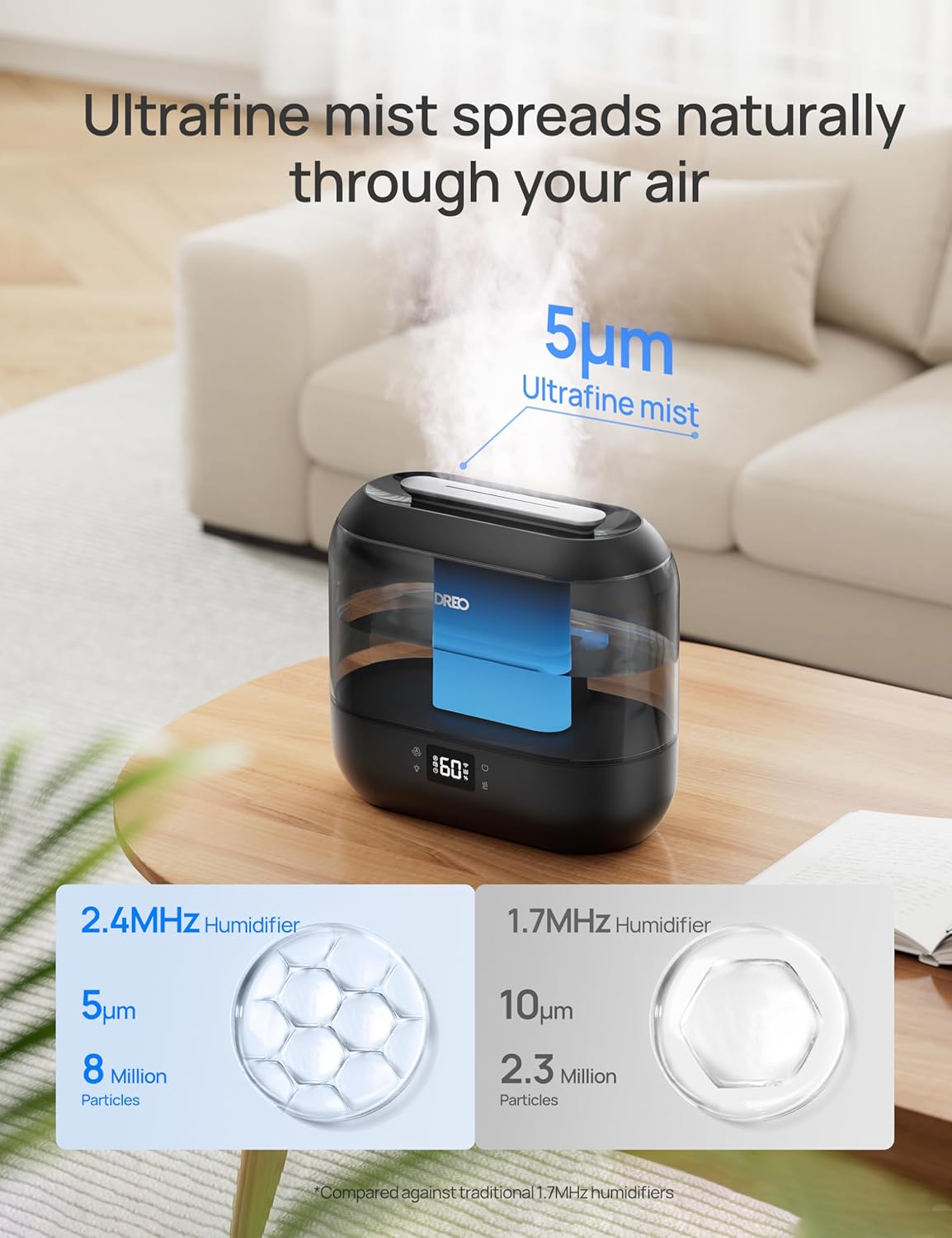 DREO 4L Smart Humidifier - Black