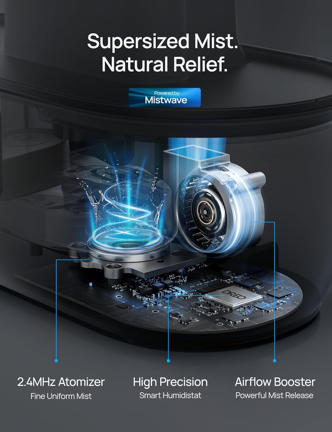 DREO 4L Smart Humidifier - Black