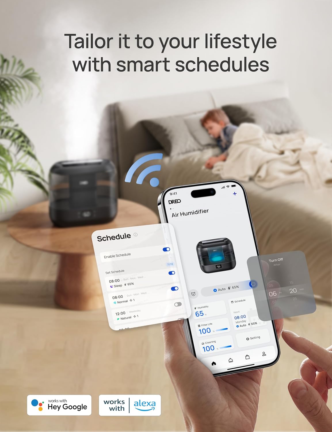 DREO 4L Smart Humidifier - Black