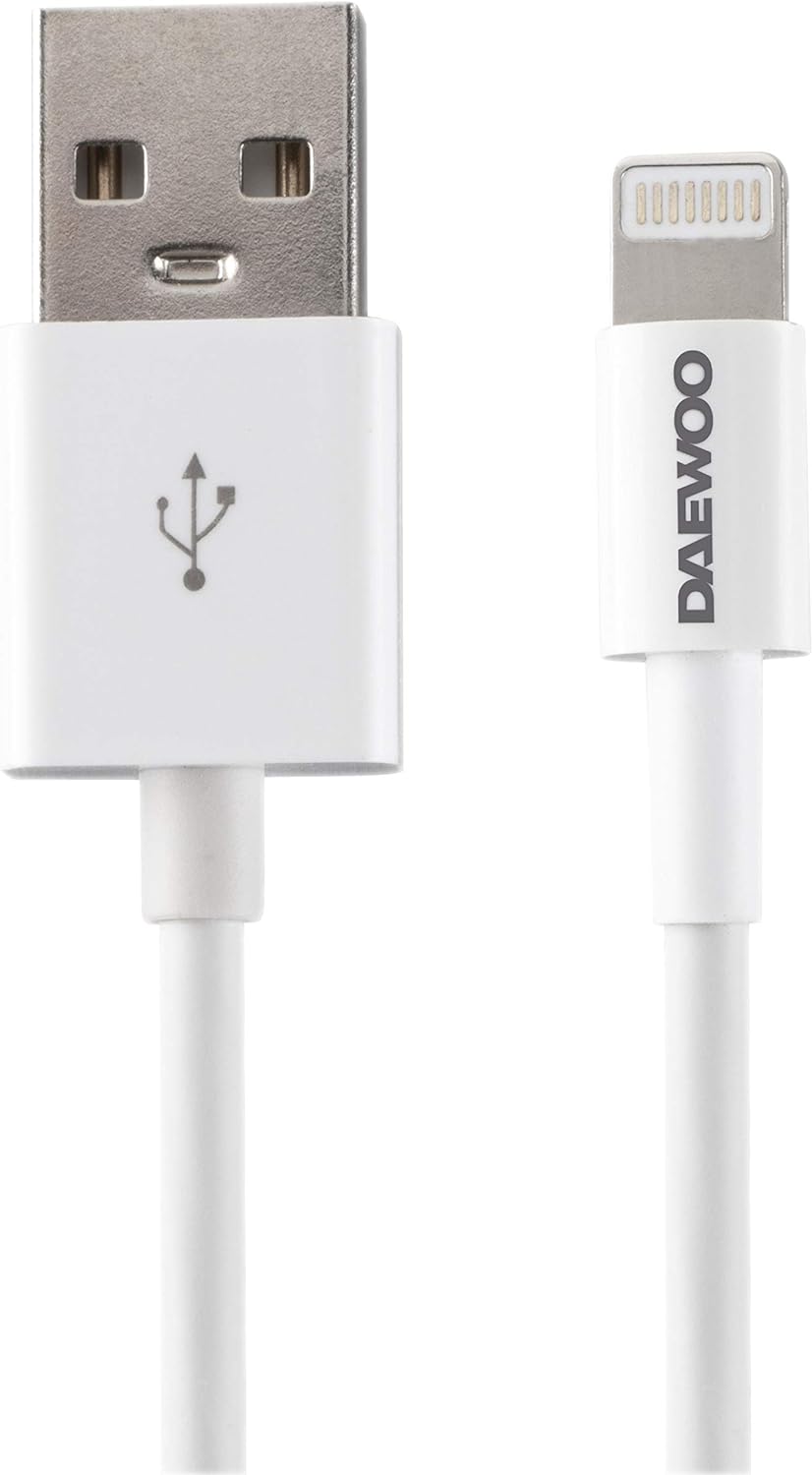 Cable USB-A a Lightning de 8 pines Daewoo de 1 metro - ELA1344