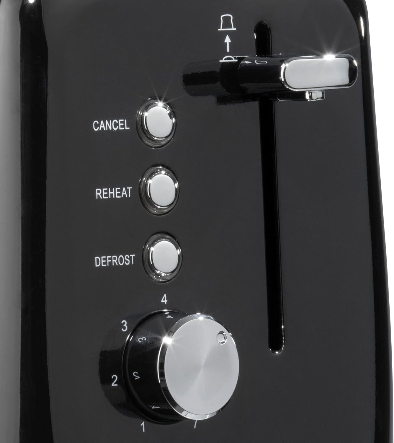 Daewoo Kensington 2-Slice Toaster with 6 Settings - Black | SDA1583