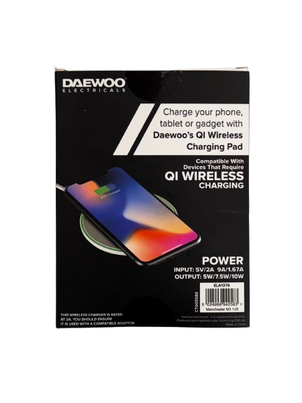 Daewoo QI Wireless Charging Pad 10W