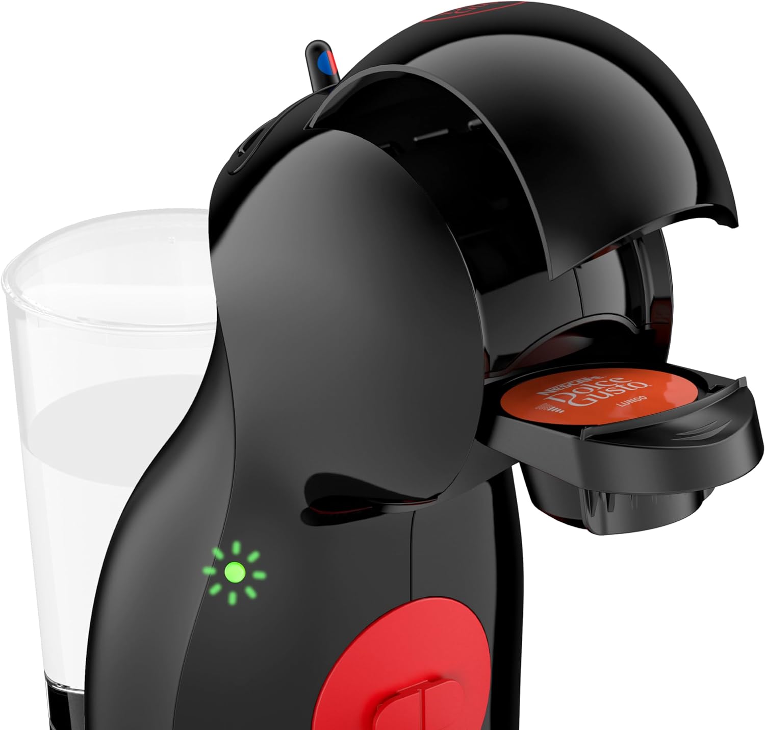 DeLonghi Dolce Gusto Nescafé Piccolo XS Pod Capsule Coffee Machine Bundle Black/Red | BDG210.B