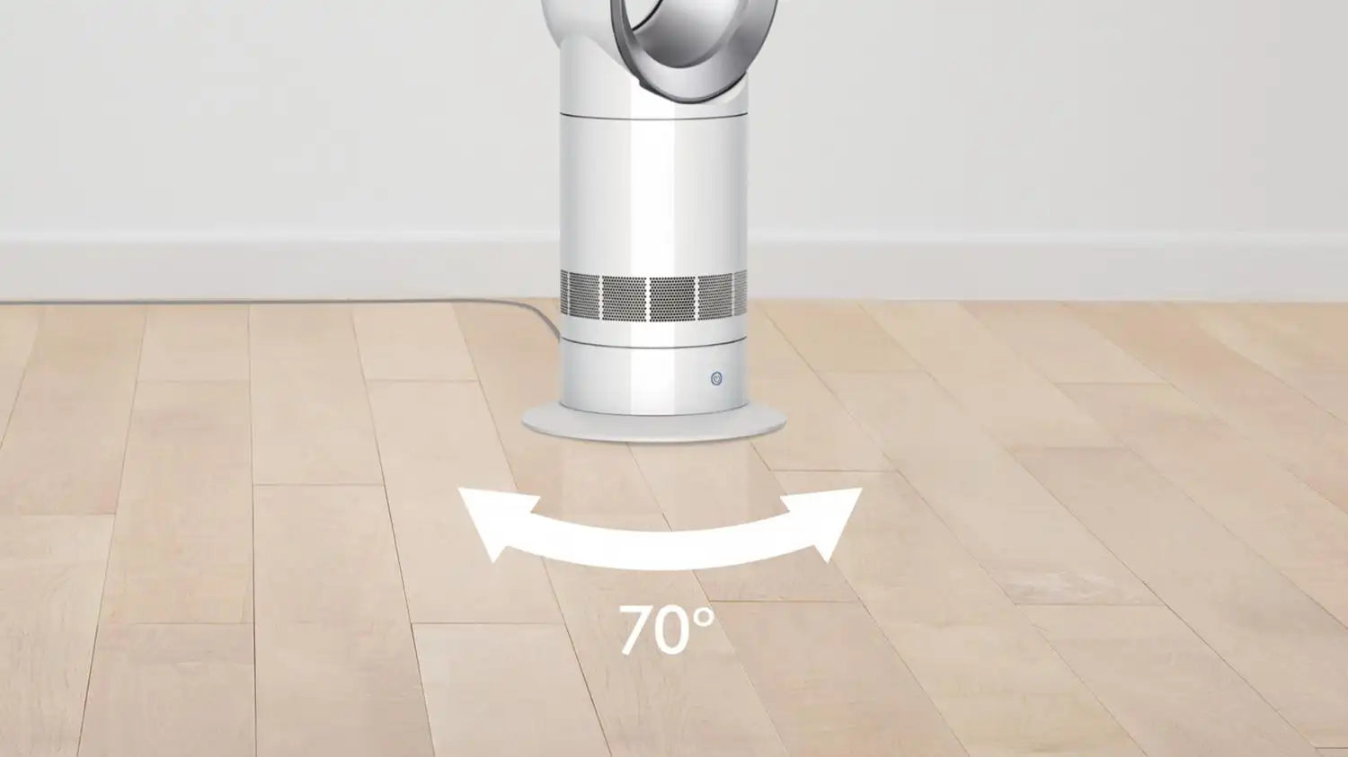 Dyson Hot+Cool Jet Focus AM09 fan heater (White/Silver)