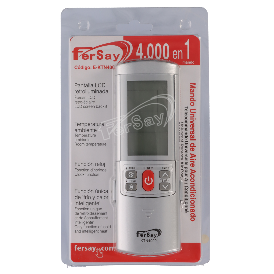 Mando a distancia universal Fersay para aire acondicionado | E-KTN4000