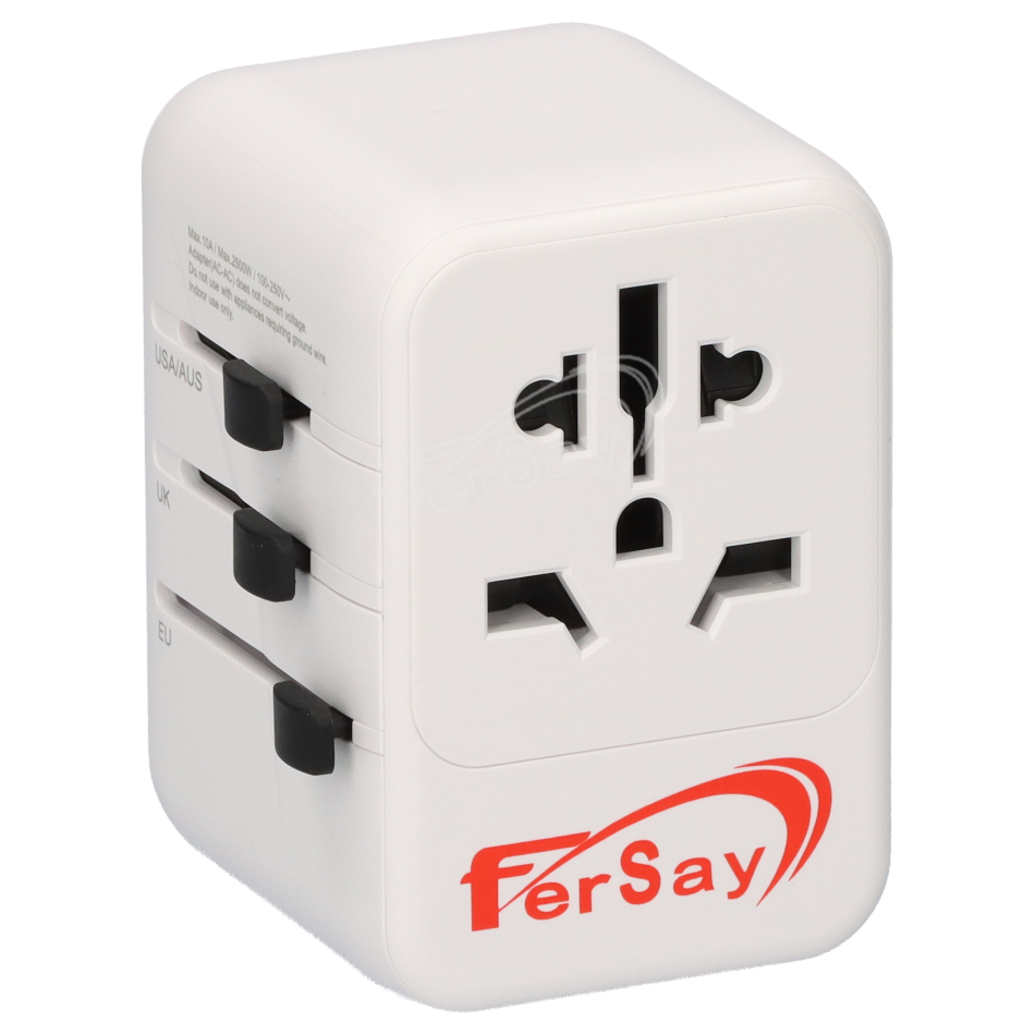Adaptador de viaje universal Fersay para enchufes de red | E-NC251