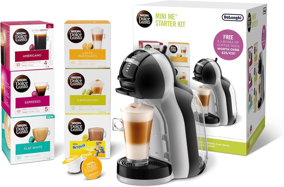 Delonghi Dolce Gusto Mini Me Pod Coffee Machine Starter Kit | EDG155.BG